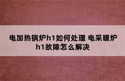 电加热锅炉h1如何处理 电采暖炉h1故障怎么解决